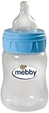 Mebby Pp Baby Bottle with Silicone Teat (150 ml, Blue) by Mebby