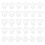 PATIKIL パイプ保護キャップ シリコン製 ホールプラグ 直径4.5mm 30個セット 防塵防水 4.5mm穴対応 スナップ溝付き 単管パイプ 配管 電線端子 養生作業などに 半透明