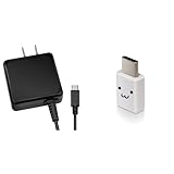 エレコム 充電器 ACアダプター 【Android対応】折畳式プラグ マイクロUSB 1.5m 1A出力 10年使える長寿命設計 ブラック MPA-ACMA1510NBK【USB Type C変換アダプターセット】