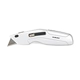 WORKPRO Retractable Safety Utility Knife with 3 Stainless Steel Retractable Blades [並行輸入品]