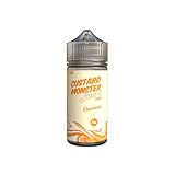 CustardMonster VAPE用リキッド 電子タバコ ニコチンなし (100ml, ストロベリーバニラ)