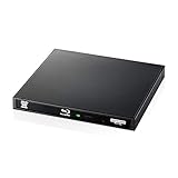 ロジテック 外付け ブルーレイ ドライブ USB3.2 Gen1(USB3.0) UHD BD対応 書込ソフトCyberLink Power2Go付 USB type C ケーブル付ブラック LBD-PWA6U3CLBK