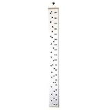elacoベビー高さGrowth Chart Hanging定規子供部屋壁木製フレームファブリックルーラー部屋装飾79 " x7.9 "