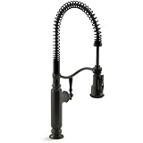 Kohler k-77515 Tournantプルアウトスプレー高アーチ24 – 1 / 5 " pre-rinseキッチン蛇口、 K-77515-2BZ