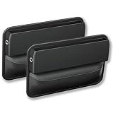 【RYE】 車シート隙間 収納 シートサイドポケット新設計のコンパクト車用 収納ボックス カー用品 便利グッズ 収納 小物 レザー調 運転席 助手席（2個入り)