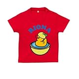 BabyChips 柚子(名入れ半袖ベビーTシャツ) 140 レッド