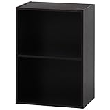 不二貿易 リビング収納 カラー ボックス 2段 ブラウン 幅41.8x奥行29.5x高さ60cm 96503