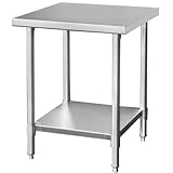 ステンレス 作業台 業務用 調理台 厨房 600×600×850 板厚1.2mmモデル ステンレステーブル ワークテーブル キッチン KIPROSTAR(キプロスター)
