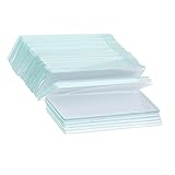 Blesiya 約50枚入り　長方形　顕微鏡　ガラス　スライドガラス　75x25mm　実験用品