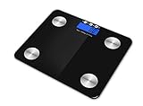 Kabalo Black 180kg Capacity Electronic Digital Multi-Function BODY FAT Composition Water Muscle Bone