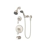 Symmons S-6606-TRM-STN Unity 1-Spray Handshower & Showerhead Combo Kit Trim, Satin Nickel [並行輸入品]