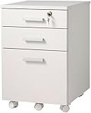 ワゴン デスクワゴン サイドワゴン キャスター付き 3段 脇机 事務机 ワークデスク 事務デスク パソコンデスク pcデスク デスク 机 つくえ 事務所 事務用 業務用 鍵付き キャビネット 引き出し 引出し シンプル ホワイト