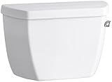 Kohler K-4484-RA-0 Highline Classic 1.0 gpf Toilet Tank with Right-Hand Trip Lever, White [並行輸入品]