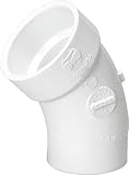 Mueller Industries gidds-92405 DWV PVC 1 / 8曲げStreet Elbow 6 "