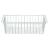 無印良品 スチールユニットシェルフ・追加用ワイヤーバスケット・ライトグレー 幅56cmタイプ用 KEB39A9S