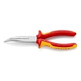 KNIPEX(クニペックス) 絶縁1000V先曲ロングラジオペンチ 200mm 2626200