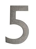 Architectural Mailboxes 3582APA-5 4 in. Brass Floating House Number 5 Antique Pewter [並行輸入品]