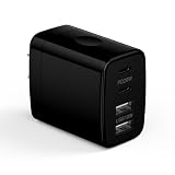 USB 充電器 ACアダプター iPhone 16 急速充電器 [PSE認証/4ポート/USB-C*2とUSB-A*2] ACコンセント 急速チャージャー スマホ充電器 合計30W 3A急速充電 同時充電 4ポートUSB電源アダプター iPhone、 iPad 、Android、Galaxy、各種対応 ブラック