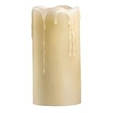 Candle Impressions cat61316cr01 6-inch Melted Top DripピラーFlameless Candle withバニラ香料、クリームby Candle Im