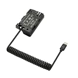 PDタイプC USB-C - LP-E6ダミーバッテリーコイル状電源ケーブル、Canon EOS R R5 R6 90D 80D 70D 60D 60Da 5D 5DSR Mark II III IV 6D Mark II 7D Mark IIカメラ対応、39インチ