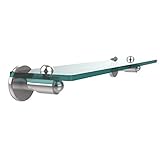 Allied Brass SH-1/22-PC 22 by 5-Inch Single 3/8-Inch Glass Shelf by Allied Brass