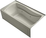 KOHLER 1224-RAW-G9 Mariposa 66-Inch x 36-Inch Alcove Whirlpool with Bask Heated Surface, Integral Ap