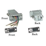 Dealsjungle Modular Adapter, Gray, DB9 Female to RJ45 Jack [並行輸入品]