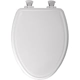 Mayfair 148SLOWA 000 Slow-Close Molded Wood Toilet Seat featuring Whisper-Close, Easy Clean & Change