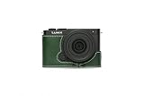 Panasonic S9用ハンドメイド本革ハーフカメラケースバッグカバー グリーンカラー