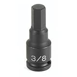Grey Pneumatic (1908M) 3/8' Drive x 8mm Hex Driver Socket [並行輸入品]