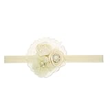 Zhhlaixing ベビー小物 Baby Girls Kids Faux Pearl Rose Bouquet Headband Hairband Hair Accessories for Chri