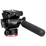 Koolehaoda フルードビデオ雲台2WAY雲台 小型カメラ雲台1/4"ネジ付き 360°回転可能、耐荷重3キロ フラットベース アルミニウム製 - VL305Q