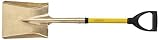 Ampco Safety Tools S-84FG Square Point Shovel, Non-Sparking, Non-Magnetic, Corrosion Resistant, D-Gr
