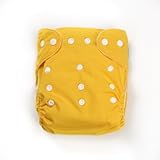 SUNNY BABY 薄型ワンサイズ布おむつカバー 黄色 新生児～オムツ卒業まで