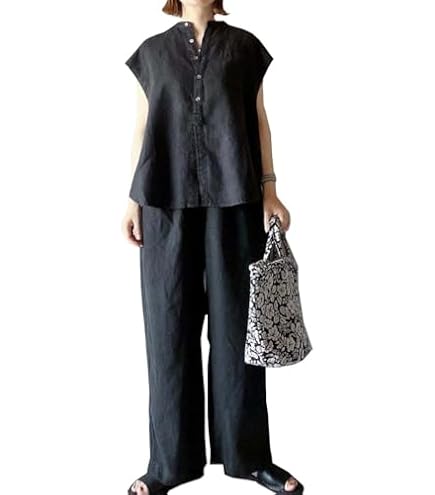 Amazon.co.jp: ノースリーブ tシャツ ロングパンツ セットアップ