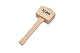 Wooden Mallet 4 ½" Bora 540049, The Well-Balanced Beechwood Woodworking Mallet That's Ideal for Soli
