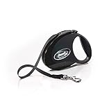 フレキシリード (flexi) 伸縮リード スタイル テープ M(25kg未満) 5m ブラック [犬用リード] 日本正規品