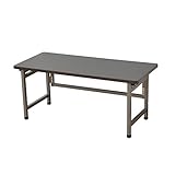 山善(YAMAZEN) サイバーコム 折りたたみデスクロータイプ(幅80奥行36) ダークブラウンPST-8040L(MBR)