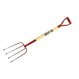 農用フォーク 木柄 4本爪