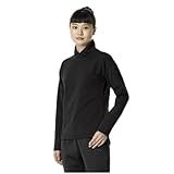 [ミズノ] トレーニングウエア ストレッチフリース Tシャツ 長袖 保温 ストレッチ 32MAB840 レディース ブラック杢