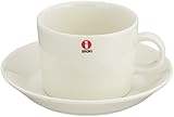 【正規輸入品】iittala (イッタラ) Teema (ティーマ) カップ&ソーサー ホワイト 220ml&15cm