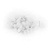 uxcell 釘止めタイプ ケーブルステップル　 16mm　60枚入り