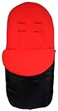 Cuddles Collection Showerproof Fleece Lined Footmuff (Red) by Cuddles Collection