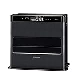 CORONA(コロナ) 石油ファンヒーター 【日本生産】 (木造12畳 / コンクリート17畳 まで) プレミアム消臭機能 ルーバースイング 省エネセンサー リモコン付き グランブラック FH-WZ4624BY(KG)