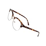 [ANYCCS] エニックス 老眼鏡 ブルーライトカット リーディンググラス サーモントフレーム デミ柄 べっ甲 おしゃれ メンズ レディース 軽量 (2.50)
