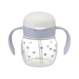 リッチェル(Richell) トライ もれないストローマグR ハート 270ml 7カ月から 吸いやすい こぼれない ポリプロピレン 120764