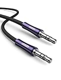 UGREEN 3.5mm オーディオケーブル AUX ケーブル オスオス 銅シェル付き オーディオケーブル 高耐久性ナイロン編み ヘッドホン