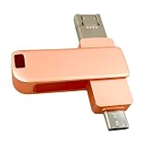 USBメモリ 4in1 128GB フラッシュメモリ USB3.0 高速転送 typeC iPhone Android スマホ バックアップ 外付けメモリ 小型 国内サポート (128GB(Pink))