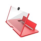 [Caividom]スクリーンアンプ 10/12インチ【5倍大画面】スタンド ノウボーダー 拡大鏡 スマホ拡大鏡ホルダー HD 5倍 3D 携帯 スクリーン拡大器 枠無し 疲労軽減 スマホ画面拡大 軽量 スタンド折り畳み式 多機能調節可能