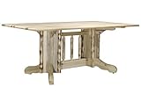 Montana Woodworks Collection Double Pedestal Dining Table, Clear Lacquer Finish [並行輸入品]
